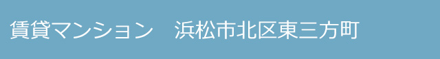 賃貸マンション 浜松市中央区東三方町
